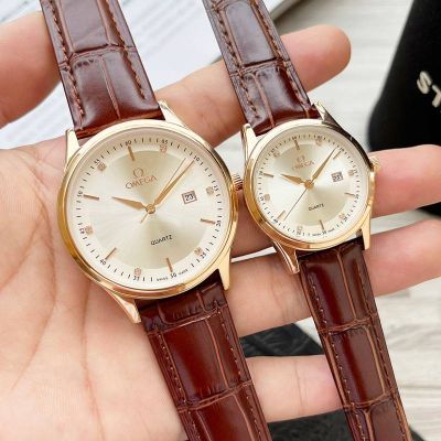 Omega De Ville Quartz Movement 316L Steel 40mm for Men 30mm for Women Couple Clone Watch